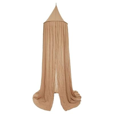 Jollein Canopy Vintage Biscuit – Altura 245 cm – Dosel para Cama de bebé – Habitación Infantil – Galleta, Color marrón Claro