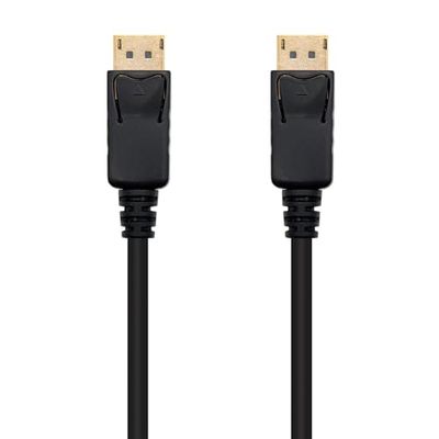 DisplayPort-kabel DP/M naar DP/M, zwart, lengte 1,5 m, ideaal voor een efficiënte en veilige aansluiting van apparaten met DisplayPort-ingang.