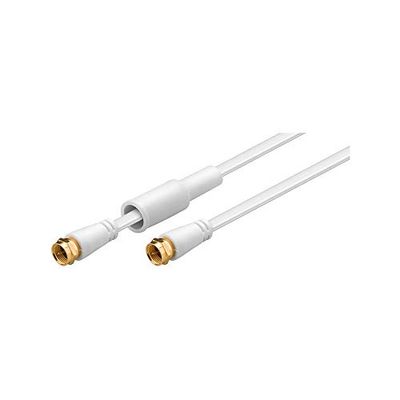 Goobay 67296 płaski kabel antenowy SAT (80 dB), 2x ekranowany, odporny na warunki atmosferyczne