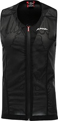 ALPINA PROSHIELD JUNIOR VEST – flexibel, ventilerande och individuellt justerbart ryggskydd för barn, svart, 140