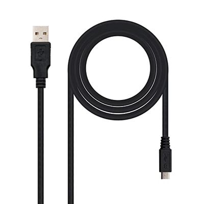 Brightium Cavo USB 2.0 tipo A/M a Micro USB B/M, 0,8 m, ideale per trasferire dati e caricare dispositivi elettronici.