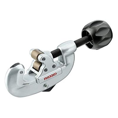 RIDGID 32925 Model 15 Screw Feed Tubing Cutter with Heavy-Duty Wheel, 3/16-inch to 1-1/8-inch Tube Cutter