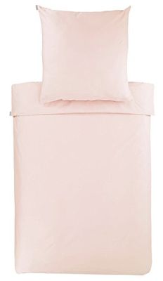 Bassetti 9257172 Plain Bed Linen 100% Cotton Sateen in Quartz 1140-Q3 Dimensions: 135 x 200 cm