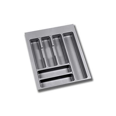 Emuca - Adjustable cutlery tray for drawer, cutlery drawer organizer 45cm cabinet width