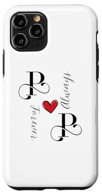 P & P Iniziali di coppia, Matrimonio, Anniversario, inaugurazione della casa Custodia per iPhone 11 Pro