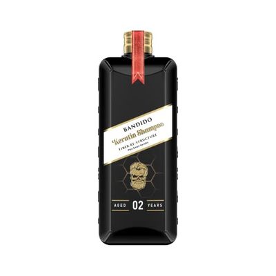 Bandido Men Shampoing à la kératine 350 ml | Soin réparateur intensif pour cheveux traités et abîmés | Hydrate | Shampoing soin des cheveux pour hommes