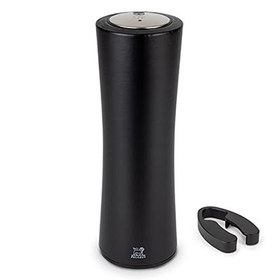 Peugeot - Elis Reverse Electric Corkscrew - Rechargeable Automatic Bottle Opener with Foil Cutter - Wood, Black, 21cm