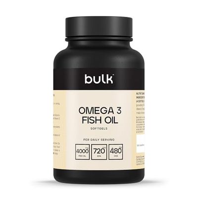 Bulk Omega 3 Fish Oil Softgels, 1000 mg, Pack of 90