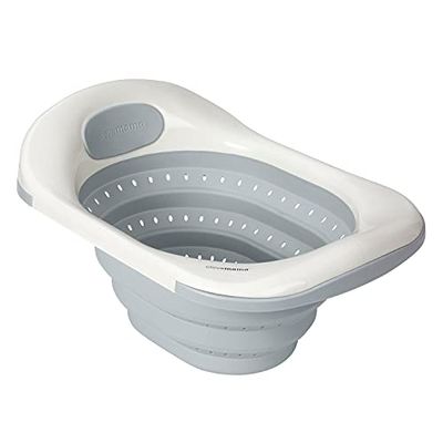 Clevamama Clevabath La Baignoire d’evier pour Bébé Le Bain du Nouveau-Né La Baignoire Pliable pour Enfant Gris 53 x 38 x 30 0-12 Mois 1 Unité 3524