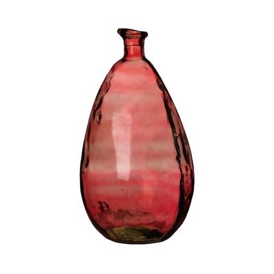 NATURAL LIVING Lou Rubi Recycled Glass Vase 12 L Diameter 25 cm x Height 47 cm