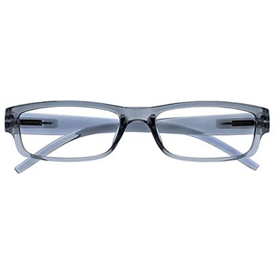 OPULIZE Ace Occhiali da Lettura, Grigio, +2,00 Diottrie Unisex