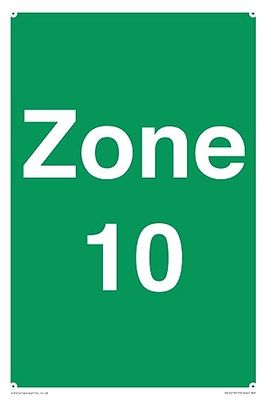 Zone 10 Sign - 200x300mm - A4P