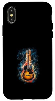 Chitarra con lampeggiare per i musicisti Custodia per iPhone X/XS