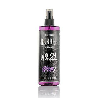 BARBER MARMARA Eau de Cologne Spray Uomo GRAFITTI 1x 400ml | dopobarba uomo | colonia | dopobarba uomini | Profumi da uomo Barber | Spray per il corpo - barbiere - parrucchiere Kolonia (No.21)