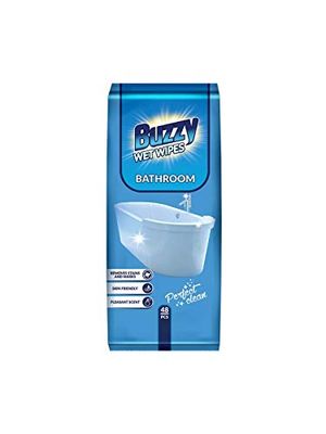 Buzzy Chusteczki nawilżające do czyszczenia łazienki 48 szt.