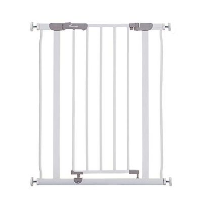 Dreambaby Ava Slimline Baby Safety Gate - Secure & Extendable Pressure Mounted Gate for Stairs and Dogs - 61-68cm Wide & 76cm Tall - White