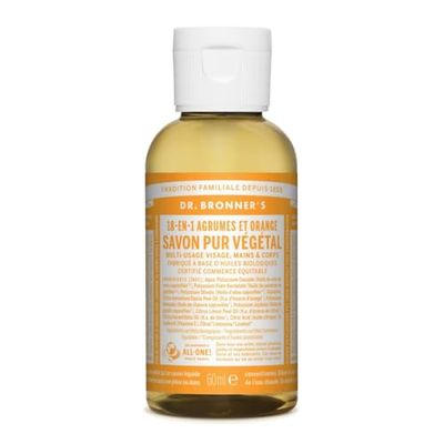 Savon liquide agrumes-orange Dr Bronner's 60 ml
