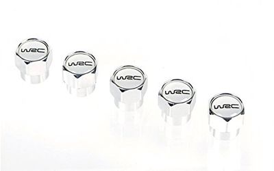 WRC - Kaufmann Neuheiten WR-KFZ-372 5 Caps Aluminium White - Car Wheel Trims (Set of 4)