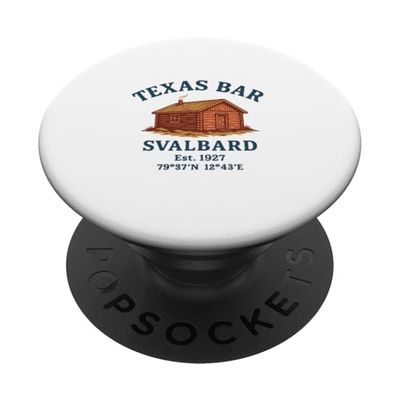 Svalbard Texas Bar Viaggi Crociera Regalo Norvegia 1927 PopSockets PopGrip Adesivo