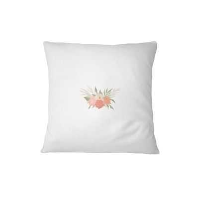 Bona Basics, Taie d'oreiller décorative Décoration de la Maison pour canapé, cafétéria, Taille: 45X45 cm, Couleur: Blanc