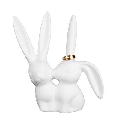Creative Co-op en céramique en Forme de Lapin Porte Bague