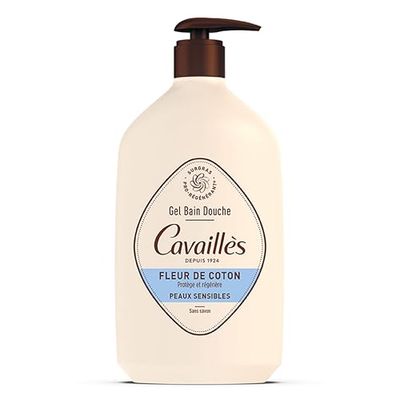 Rogé Cavaillès Gel Bagno Doccia Pelle Sensibile Fiore di Cotone 1 L Occhiali, Multi-Coloured, Taglia Unica Donna