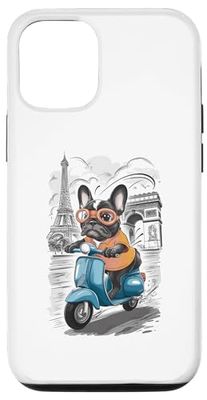 iPhone 14 Paris France Eiffel Tower French Bulldog Gift Case