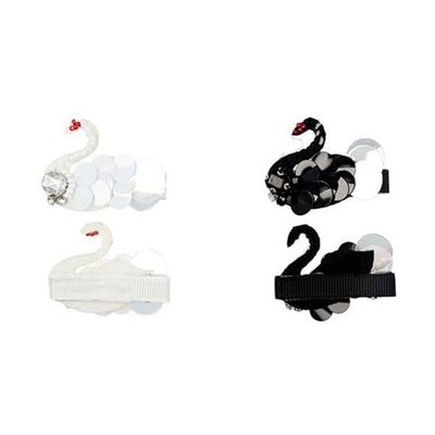Inca- Set di 2 Ganci per Capelli Cigno 2 Colori sdi, Multicolore, 41780