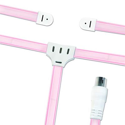 LogiLink CA1000 - FM-radio-dipol-antenne voor optimale ontvangst binnenshuis (FM/AM/VHF) met coaxiale aansluiting (IEC coax-aansluiting) voor stereo-installaties, tv's, enz.