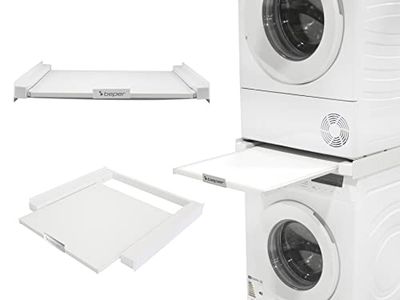 BEPER C206UTI005 Washing Machine Stacking Kits with Security Belt and Non-Slip Adhesive Included