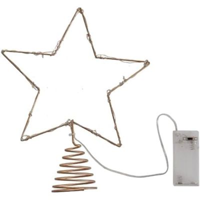 Ginger Ray RED-529 kerstboom Topper met lichten, goud
