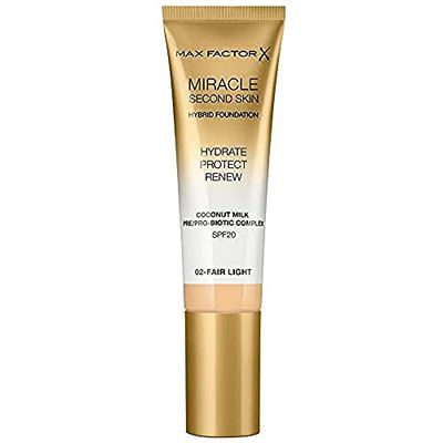 Max Factor Miracle Touch Second Skin Base de maquilhagem, tom 02, 30 ml