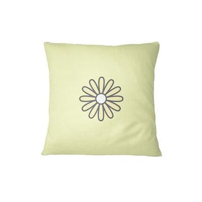 Bona Basics, Dekorativa prydnadskuddöverdrag, dekorativ kudde, heminredning för soffa, cafeteria, storlek: 60 x 60 cm, färg: ljusgul