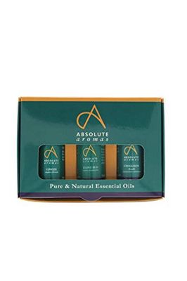 Absolute Aromas Spicy Essential Oils Set - Pack of 3 x 10ml - 100% Pure Clove Bud, Ginger & Cinnamon Leaf Balsam Essential Oils