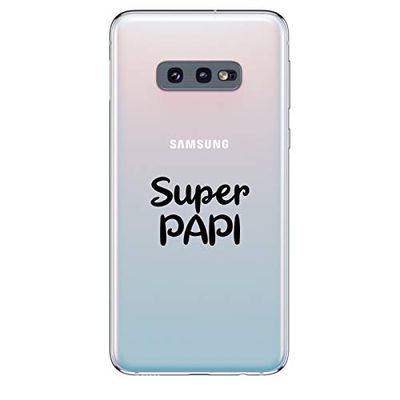 Zokko Samsung S10E Super Papi fodral - mjukt genomskinligt bläck svart