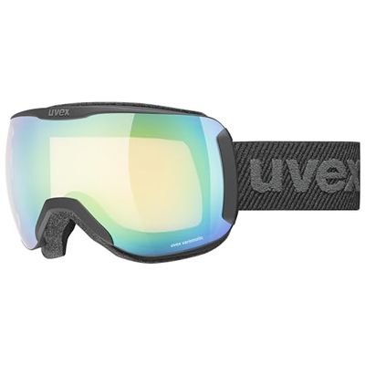 uvex downhill 2100 V, Skibril Unisex-Volwassene, black matt, one size