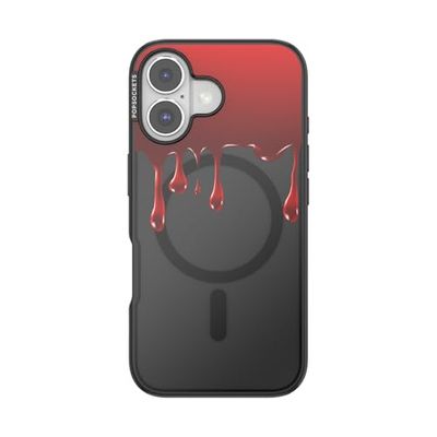 PopSockets Custodia per iPhone 16 con MagSafe, custodia per iPhone 16, impugnatura venduta separatamente, compatibile con ricarica wireless - O-Negative