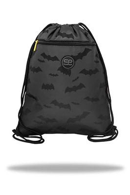 Coolpack Vert Darker Night, Sac de Sport à Cordon Unisex Kids, Noir, Taille Unique