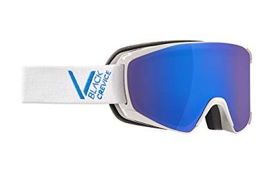 Black Crevice Óculos de esqui branco e azul Schladming (tamanho M), cor, unissexo para adulto, M (Kopfumfang 55-58 cm)