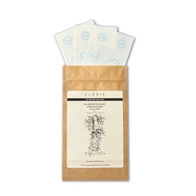 KLORIS 16mg CBD Patches with Turmeric & Resveratrol - 30 Waterproof Natural Wellness Patches - UK Made