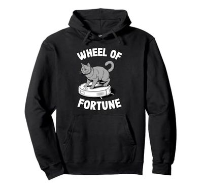 Wheel Of Fortune Robot Vacuum Cleaner Funny Cat Pullover Hoodie