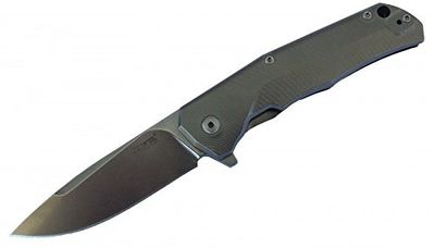 LionSteel T.R.E. Titan Gray zakmes, uniseks, grijs, 17,3 cm