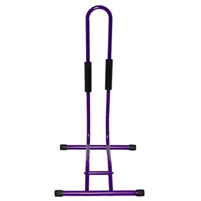 RASENFREUND Fietsstandaard Easy tentoonstellingsstandaard, paars, tot 6 cm, afstelstandaard tot 29 inch fietsmaat, antislip voeten, standaard voor fietsen, e-bike, onderhoudsstandaard