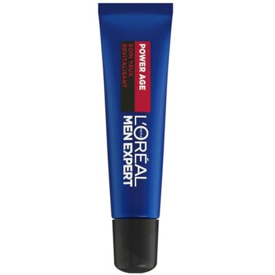 L'Oréal Men Expert - Soin Yeux Revitalisant pour Homme - Anti-Âge & Anti-Cernes - À l'Acide Hyaluronique - Usage Quotidien - Power Age - 15 ml