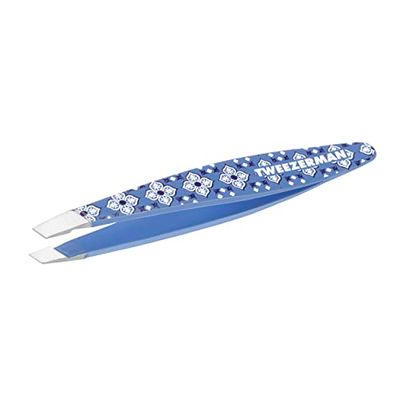 TWEEZERMAN Lisbon Sea Mini Version Tweezers Hand Sharpened Chisel Tip Eyebrow Hair Removal Tweezers