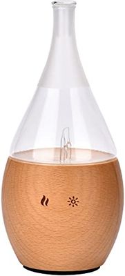Zen'Aroma – diffuser voor etherische oliën door programmeerbare verneveling, instelbare intensiteit (tot 100 m²) en ledverlichting, koude diffusie voor aromatherapie, timer, hout, glas