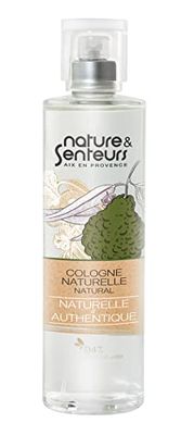 Eau de Cologne Naturelle Authentique ● Parfum mixte ● Cologne aux notes fraîches et orangées fabriquée en France ● 98% d’origine naturelle ●100ml ● Nature & Senteurs