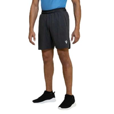 Macron Run Scd Ozzie Boston Micro Short Med Gry Mel Man, Pantaloncino Uomo, Grigio, L