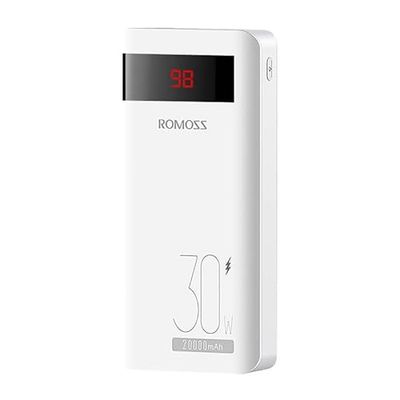 Romoss Sense6PS PRO Powerbank 20000 mAh, 30 W (White)