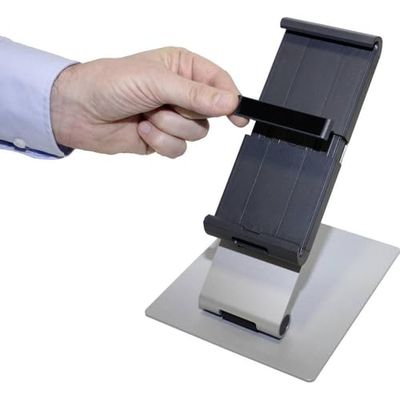 Durable 893023 Tabletlhouder Tafel (voor tablets 7-13 inch, draaibaar met anti-diefstal ankerpunt) zilver/antraciet